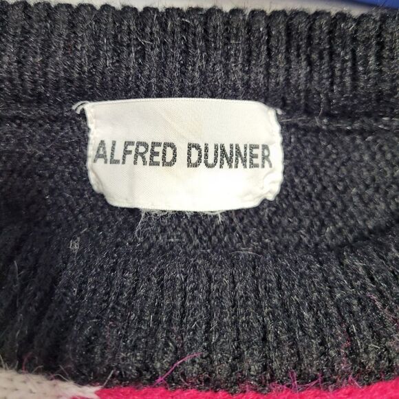 VINTAGE 90s dolman sleeve‎ sweater black white pink oversized S - Picture 4 of 7